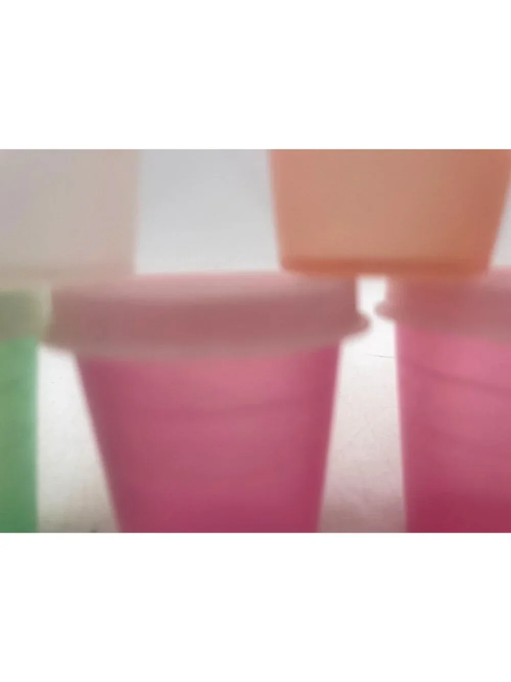 Set Of 10 Multicolor Mini Tupperware Containers Lids Reusable & Stackable - Picture 4 of 6